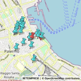 Mappa Via Torremuzza, 90133 Palermo PA, Italia (1.1155)