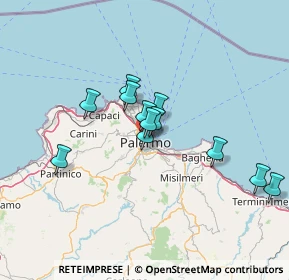 Mappa Via Costantino Lascaris, 90138 Palermo PA, Italia (12.25)