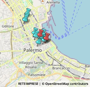 Mappa Via del Parlamento, 90133 Palermo PA, Italia (1.15417)