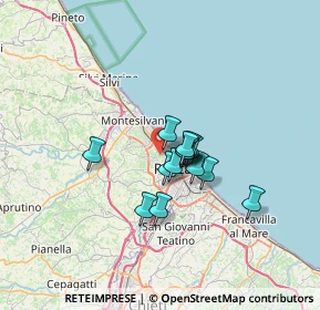 Mappa Str. Fonte Borea Colle del Telegrafo, 65125 Pescara PE, Italia (4.54357)