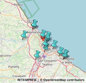 Mappa Str. Fonte Borea Colle del Telegrafo, 65125 Pescara PE, Italia (5.51231)