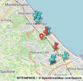 Mappa Str. Fonte Borea Colle del Telegrafo, 65125 Pescara PE, Italia (1.92273)