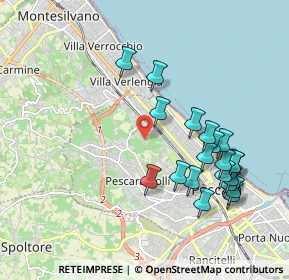 Mappa Str. Fonte Borea Colle del Telegrafo, 65125 Pescara PE, Italia (2.12)