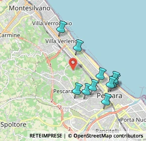 Mappa Str. Fonte Borea Colle del Telegrafo, 65125 Pescara PE, Italia (1.98273)