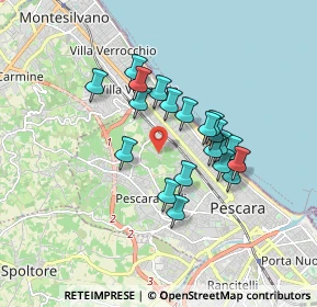 Mappa Str. Fonte Borea Colle del Telegrafo, 65125 Pescara PE, Italia (1.457)