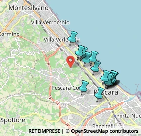 Mappa Str. Fonte Borea Colle del Telegrafo, 65125 Pescara PE, Italia (1.872)