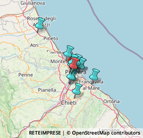 Mappa Str. Fonte Borea Colle del Telegrafo, 65125 Pescara PE, Italia (6.30231)