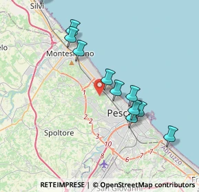 Mappa Str. Fonte Borea Colle del Telegrafo, 65125 Pescara PE, Italia (3.99455)