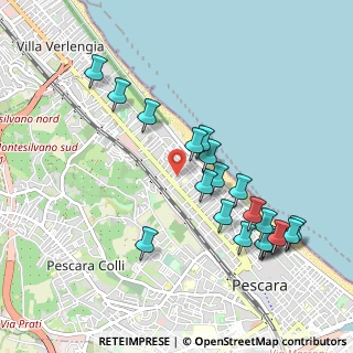 Mappa Via Camillo Benso Conte di Cavour, 65100 Pescara PE, Italia (1.0835)