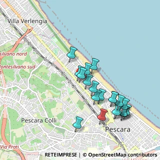 Mappa Via Camillo Benso Conte di Cavour, 65100 Pescara PE, Italia (0.985)