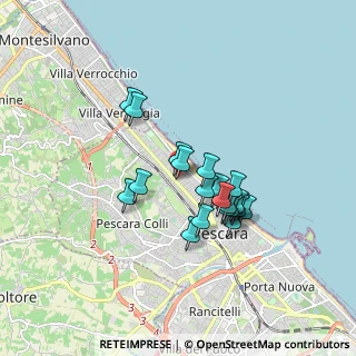Mappa Via Camillo Benso Conte di Cavour, 65100 Pescara PE, Italia (1.425)