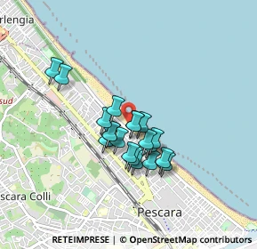 Mappa Viale della Riviera, 65123 Pescara PE, Italia (0.663)