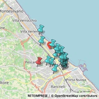 Mappa Via Camillo Benso Conte di Cavour, 65123 Pescara PE, Italia (1.5295)