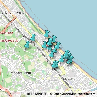 Mappa Via Camillo Benso Conte di Cavour, 65123 Pescara PE, Italia (0.6415)