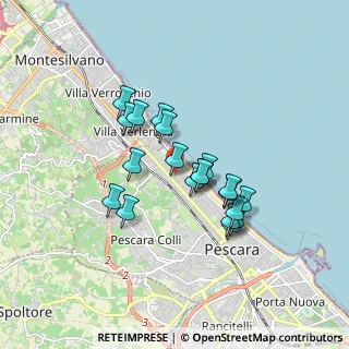 Mappa Via Montanara, 65123 Pescara PE, Italia (1.4565)
