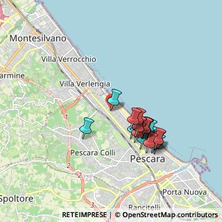 Mappa Via Montanara, 65123 Pescara PE, Italia (1.74526)