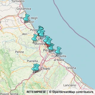 Mappa Via Montanara, 65123 Pescara PE, Italia (11.51333)