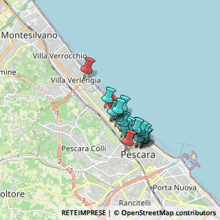 Mappa Via Daniele Manin, 65123 Pescara PE, Italia (1.323)