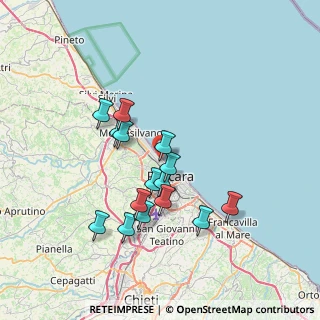 Mappa Via Daniele Manin, 65123 Pescara PE, Italia (6.68867)