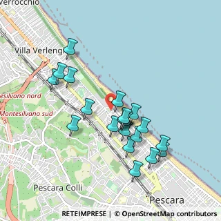 Mappa Via Daniele Manin, 65123 Pescara PE, Italia (0.91)
