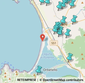 Mappa Via della Giannella, 58015 Orbetello GR, Italia (6.0875)