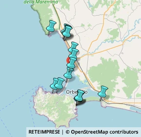 Mappa Via della Giannella, 58015 Orbetello GR, Italia (6.38688)