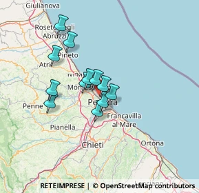 Mappa Via Settimo Ruggiero, 65123 Pescara PE, Italia (10.6025)