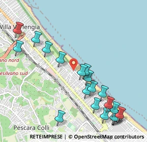 Mappa Via Settimo Ruggiero, 65123 Pescara PE, Italia (1.2675)