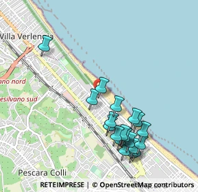 Mappa Via Settimo Ruggiero, 65123 Pescara PE, Italia (1.0865)