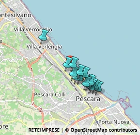 Mappa Via Settimo Ruggiero, 65123 Pescara PE, Italia (1.386)