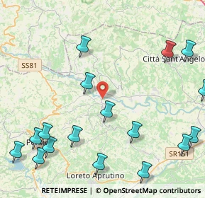 Mappa Contrada Sant'Angelo, 65010 Picciano PE, Italia (6.5335)