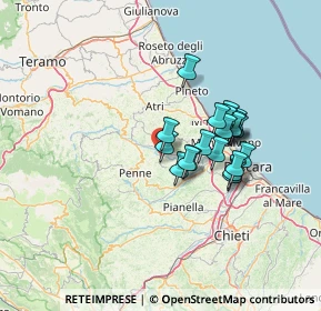 Mappa Contrada Sant'Angelo, 65010 Picciano PE, Italia (11.202)