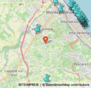 Mappa Strada Comunale Cona della Stella, 65015 Montesilvano Colle PE, Italia (3.466)