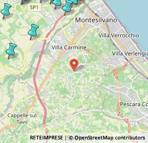 Mappa Strada Comunale Cona della Stella, 65015 Montesilvano Colle PE, Italia (4.01667)