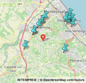 Mappa Strada Comunale Cona della Stella, 65015 Montesilvano Colle PE, Italia (2.24933)
