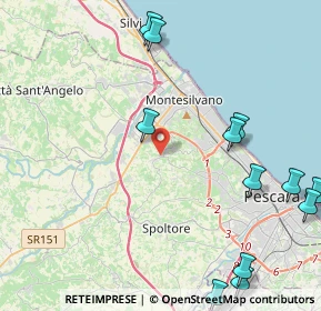 Mappa Strada Comunale Cona della Stella, 65015 Montesilvano Colle PE, Italia (5.96083)