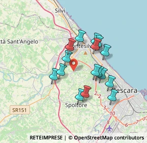 Mappa Strada Comunale Cona della Stella, 65015 Montesilvano Colle PE, Italia (3.06313)