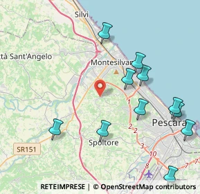 Mappa Strada Comunale Cona della Stella, 65015 Montesilvano Colle PE, Italia (5.00091)