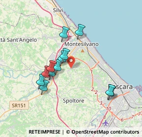 Mappa Strada Comunale Cona della Stella, 65015 Montesilvano Colle PE, Italia (3.34167)