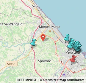 Mappa Strada Comunale Cona della Stella, 65015 Montesilvano Colle PE, Italia (5.70667)