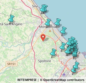 Mappa Strada Comunale Cona della Stella, 65015 Montesilvano Colle PE, Italia (5.402)