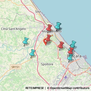 Mappa Strada Comunale Cona della Stella, 65015 Montesilvano Colle PE, Italia (3.83636)
