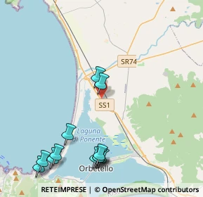 Mappa Zona Industriale Topaie, 58015 Orbetello GR, Italia (5.32083)