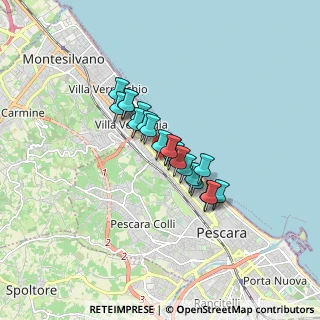Mappa Via Filippo Corridoni, 65123 Pescara PE, Italia (1.1195)