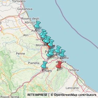 Mappa Via Filippo Corridoni, 65123 Pescara PE, Italia (9.0375)