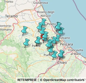 Mappa Contrada Le Piane, 65010 Picciano PE, Italia (10.104)