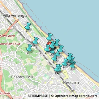 Mappa Via Luigi Settembrini, 65123 Pescara PE, Italia (0.7115)