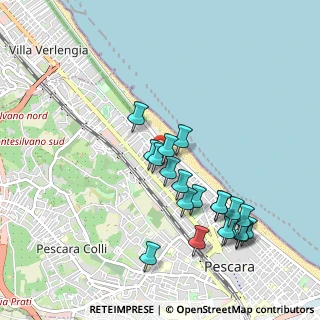 Mappa Via Luigi Settembrini, 65123 Pescara PE, Italia (1.023)