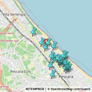 Mappa Via Luigi Settembrini, 65123 Pescara PE, Italia (1.0355)