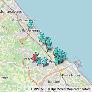 Mappa Via Luigi Settembrini, 65123 Pescara PE, Italia (1.6125)